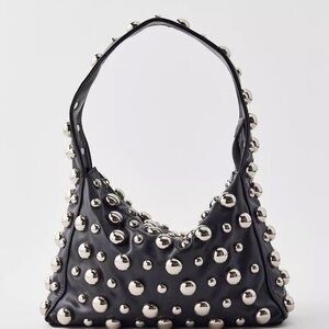 Black Studded Handbag